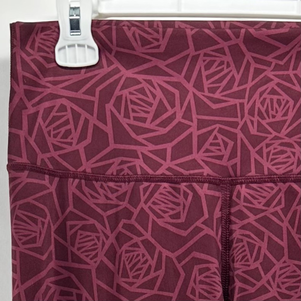 LULULEMON High Times Pants Leggings FULLUX Posey Burgundy Rose | WOMENS SIZE 8 M - Picture 5 of 8